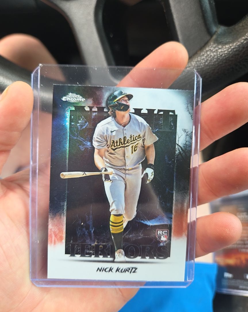 2025 Topps Chrome Update Night Terrors #NT-5 Nick Kurtz — front