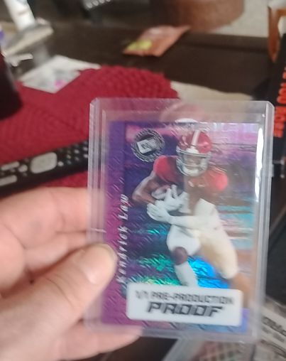 2024 Leaf Pro Set Purple Ice Production Proof #Anthony Richardson — front