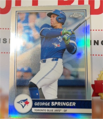 2022 Topps Chrome #214 George Springer — front