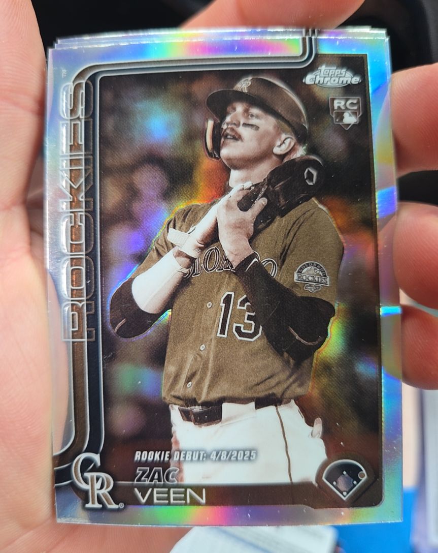 2025 Topps Chrome Update #USC186 Zac Veen — front