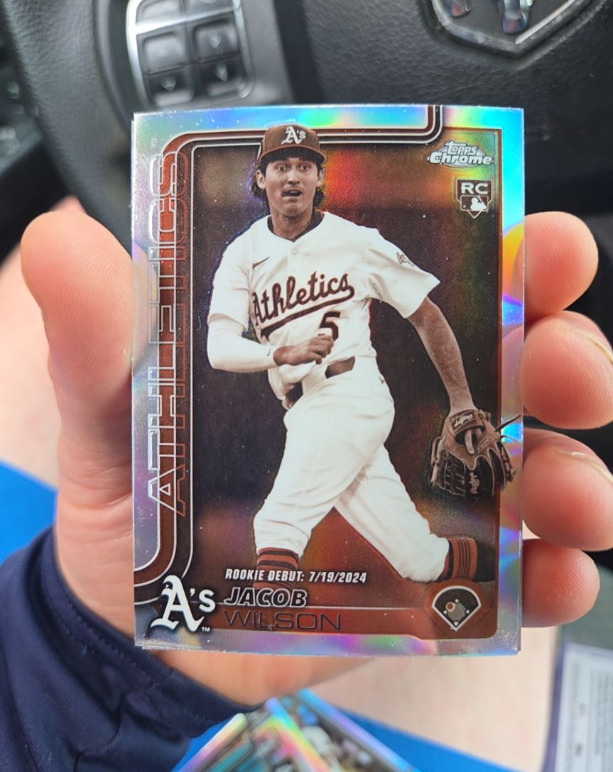 2025 Topps Chrome Update #USC150 Jacob Wilson Sepia Refractor Rookie Debut — front
