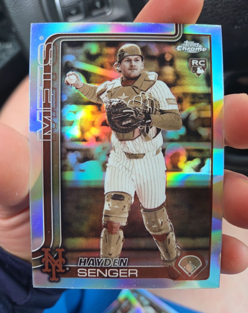 2025 Topps Chrome Update #USC128 Hayden Senger Sepia Refractor — front