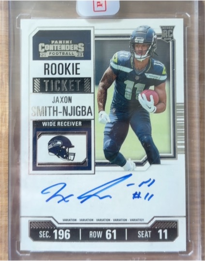 2023 Panini Contenders #TS17 Jaxon Smith-Njigba Rookie Ticket — front