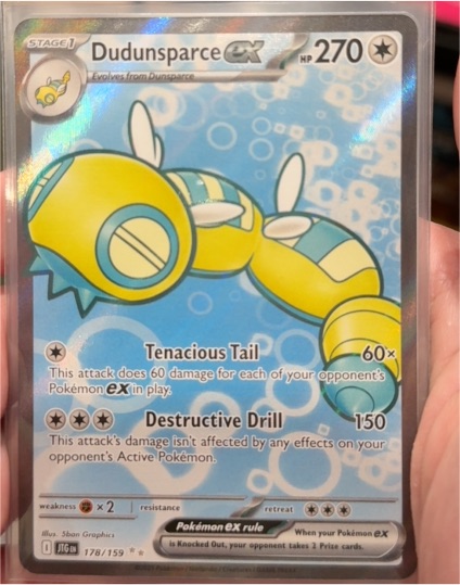 2025 Pokémon Journey Together #178 Dudunsparce EX — front