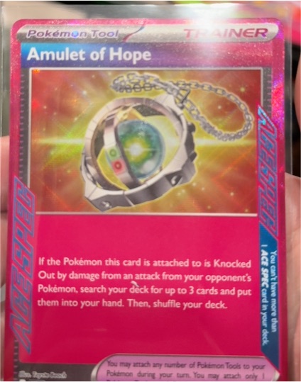 2024 Pokémon Surging Sparks #162 Amulet of Hope — front