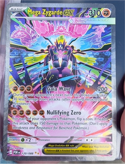 Pokémon Mega Zygarde EX 120/088 — front