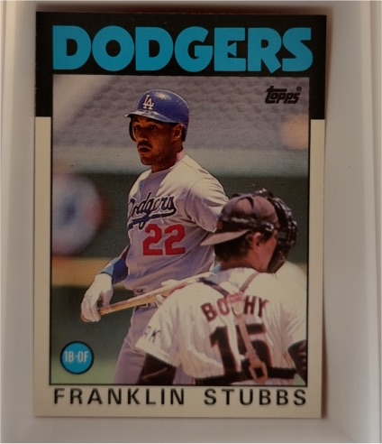 1986 Topps Traded #105T Franklin Stubbs — front