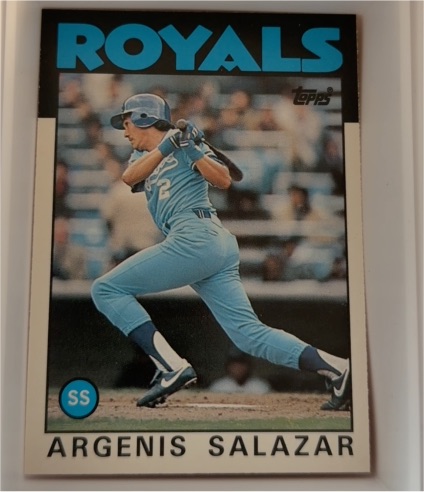 1986 Topps Traded #96T Argenis Salazar — front