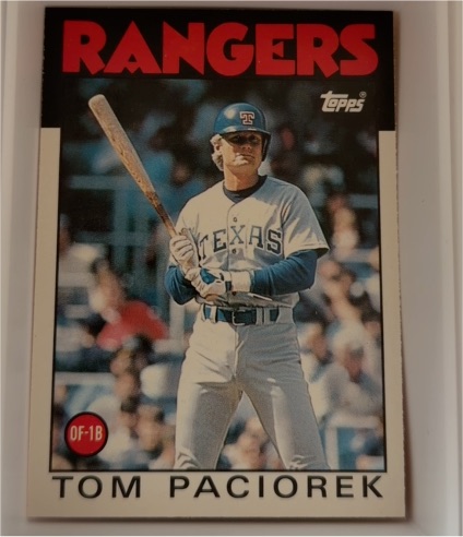 1986 Topps Traded #83T Tom Paciorek — front