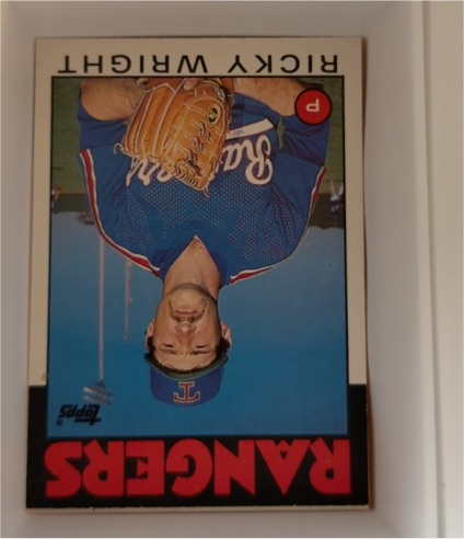1986 Topps Traded #129T Ricky Wright Texas Rangers — front