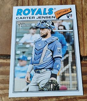 2026 Topps Heritage #199 Carter Jensen — front