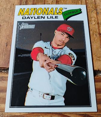 2026 Topps Heritage Chrome #124 Daylen Lile — front