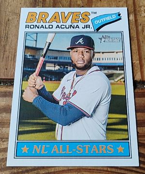 2026 Topps Heritage #55 Ronald Acuna Jr. — front