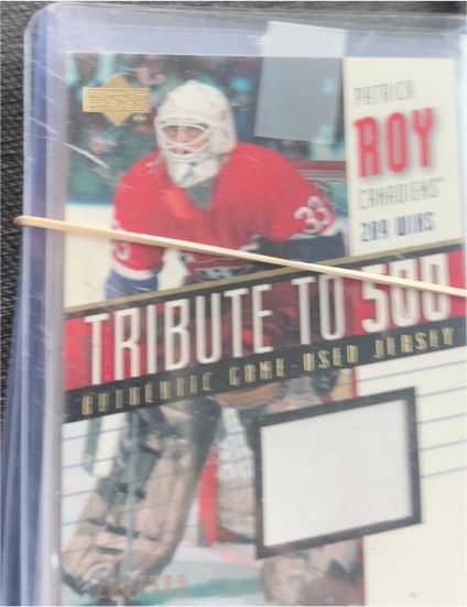 2001 Upper Deck Tribute To 500 #294 Patrick Roy — front