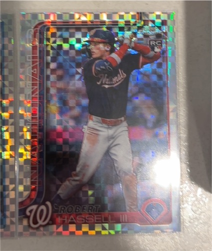 2025 Topps Chrome Update #USC154 Robert Hassell III X-Fractor Rookie — front