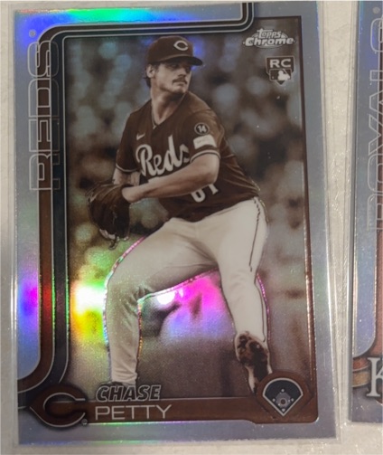 2025 Topps Chrome Update #USC97 Chase Petty Sepia Refractor — front