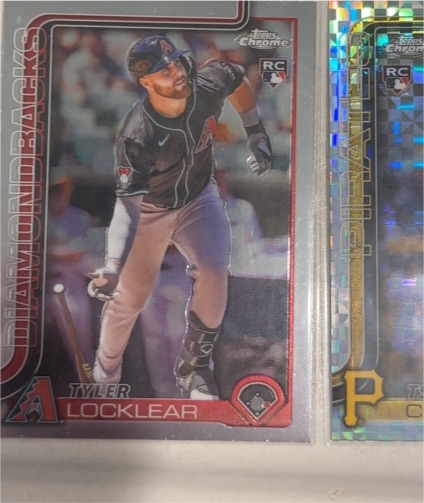 2025 Topps Chrome Update #USC80 Tyler Locklear X-Fractor RC — front