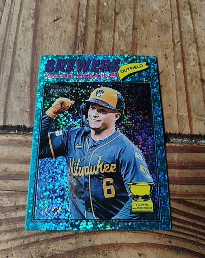 2026 Topps Heritage Chrome #102 Isaac Collins — front