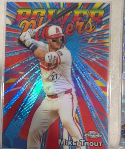 2025 Topps Chrome Update Series #PP-34 Mike Trout — front