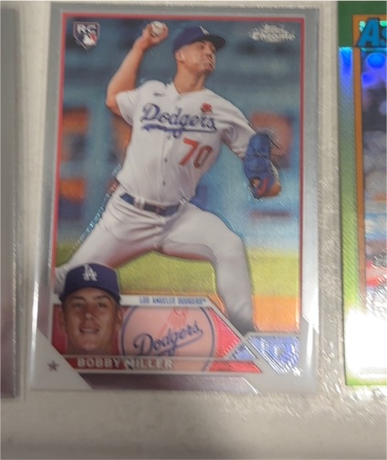 2023 Topps Chrome Update #USC192 Bobby Miller RC Los Angeles Dodgers — front