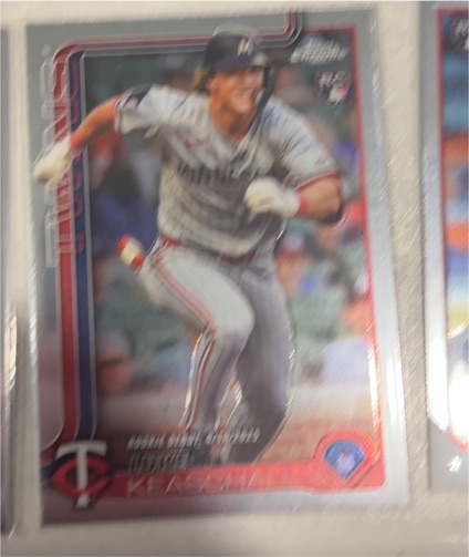 2025 Topps Chrome Update Series #USC134 Luke Keaschall Rookie Debut — front