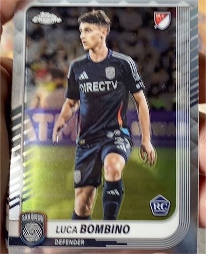 2025 Topps Chrome MLS #136 Luca Bombino — front