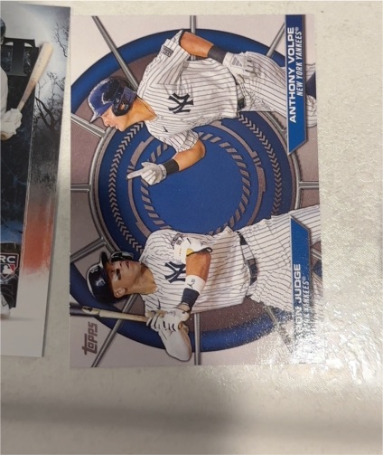 2025 Topps #DD-4 Anthony Volpe / Aaron Judge Dynamic Duos — front