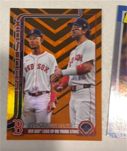 2025 Topps Update #US241 Beantown Boys Red Sox Load Up On Young Stars — front