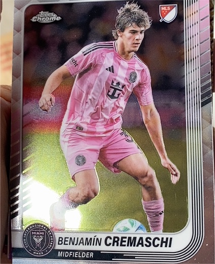 2025 Topps Chrome MLS #90 Benjamín Cremaschi — front