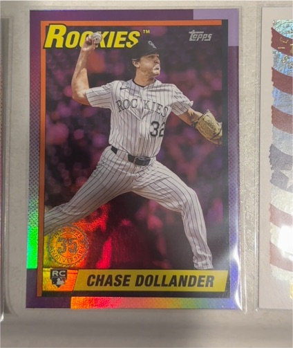 2025 Topps Update Series 1990 Topps #U90-50 Chase Dollander — front