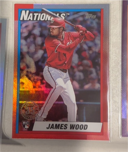 2025 Topps Update #U90-28 James Wood — front