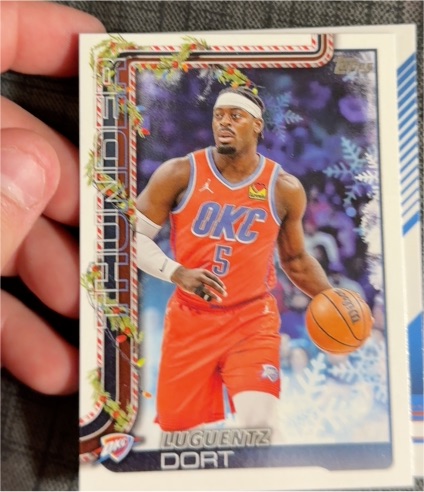 2025-26 Topps Holiday #H92 Luguentz Dort — front