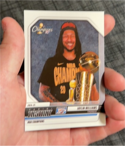 2025 Panini NBA Champions #17 Jaylin Williams — front