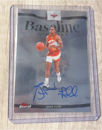 2025 Topps Finest Baseline Autographs #BA-SW Spud Webb — front