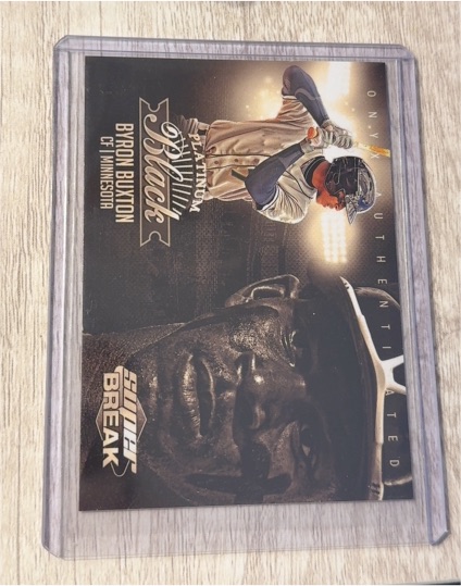 2014 Super Break Onyx Platinum Black #PLBK-BB Byron Buxton — front