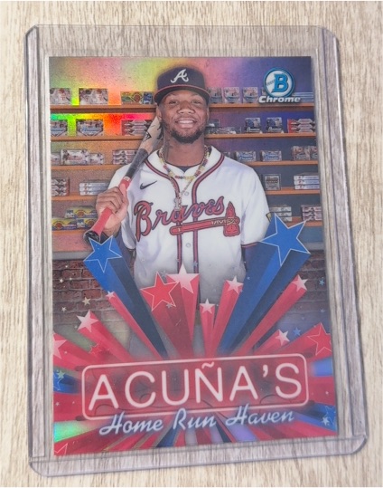 2025 Bowman Chrome Hobby Stars #HS-10 Ronald Acuna Jr. — front