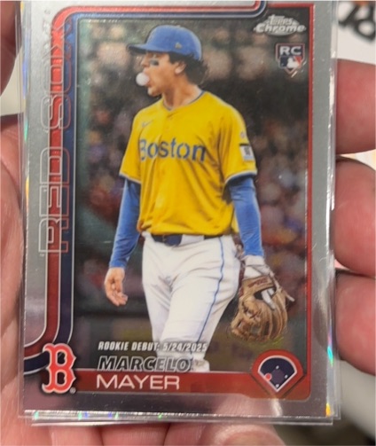 2025 Topps Chrome Update #USC117 Marcelo Mayer Rookie Debut — front