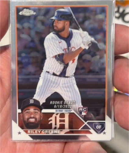 2023 Topps Chrome Update #USC128 Riley Greene — front