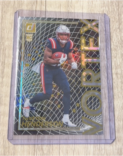 2025 Panini Donruss #4 TreVeyon Henderson Vortex Rookie — front