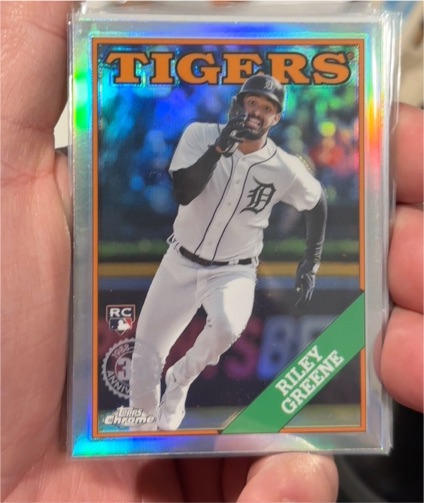 2023 Topps Chrome Update #88CU-9 Riley Greene RC Detroit Tigers — front