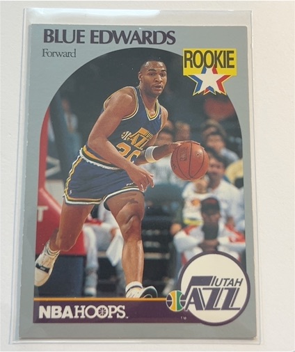 1990-91 NBA Hoops #288 Blue Edwards — front