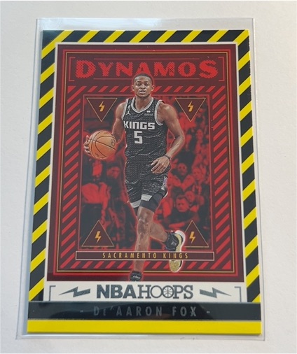 2023-24 Panini NBA Hoops Dynamos #1 De'Aaron Fox — front