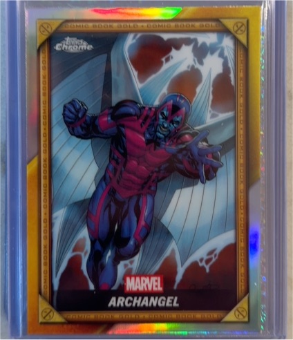 2025 Topps Chrome Deadpool Comic Book Gold #CB-15 Archangel — front