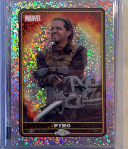 2025 Topps Chrome Deadpool #25 Pyro — front