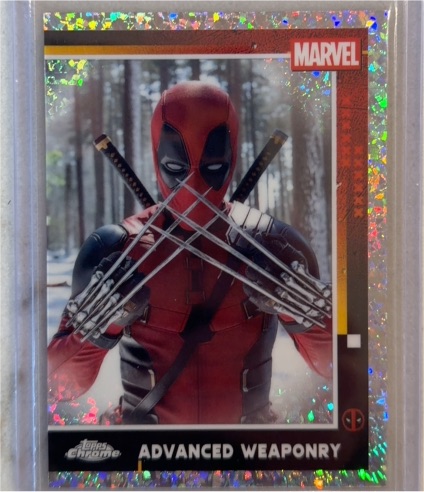 2025 Topps Chrome Deadpool #54 Advanced Weaponry — front