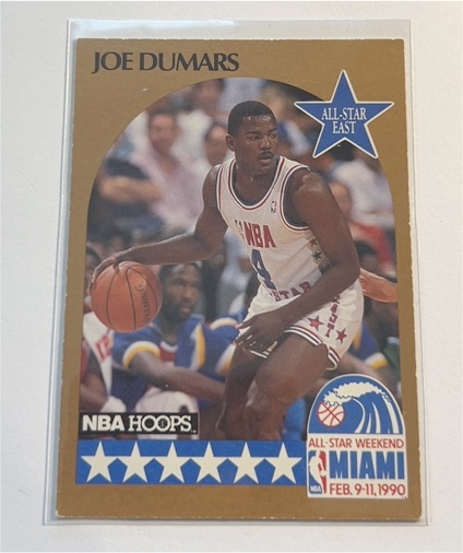 1990 NBA Hoops #3 Joe Dumars All-Star East — front