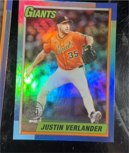 2025 Topps Update 35th Anniversary #U90-10 Justin Verlander — front