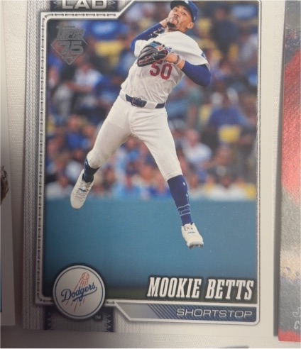 2026 Topps #41 Mookie Betts Los Angeles Dodgers — front