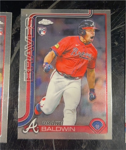 2025 Topps Chrome Update #USC96 Drake Baldwin RC Atlanta Braves — front
