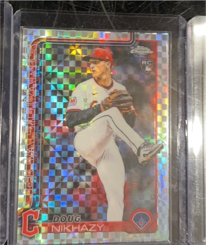 2025 Topps Chrome Update #USC119 Doug Nikhazy X-Fractor — front